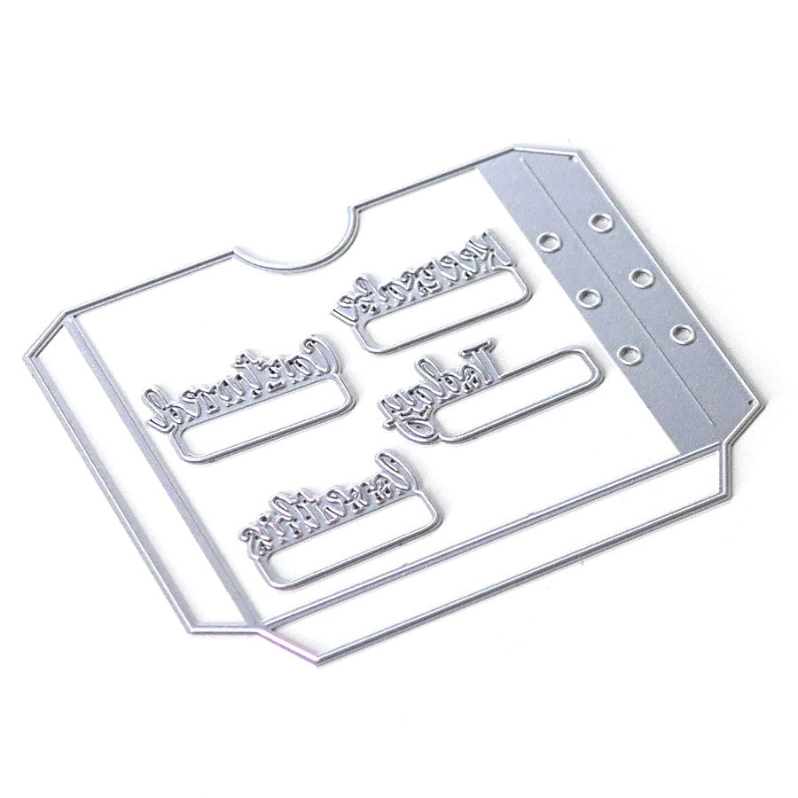 Elizabeth Craft Designs Planner Pocket 1 Juego de troqueles 1608